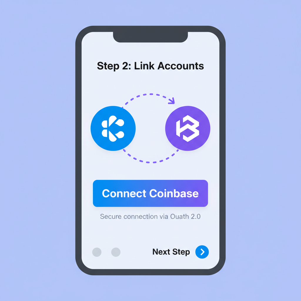 screen linking Coinbase account to Base App rewards
