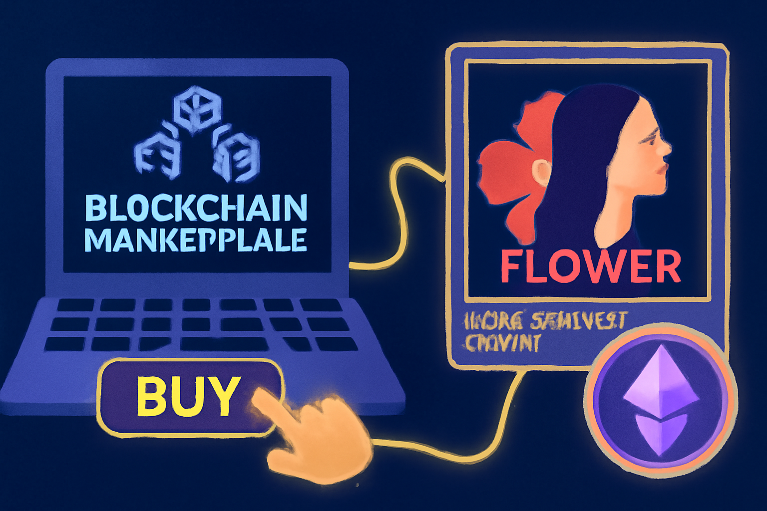blockchain marketplace buying music royalty token, JISOO FLOWER album art tokenized, electric visuals