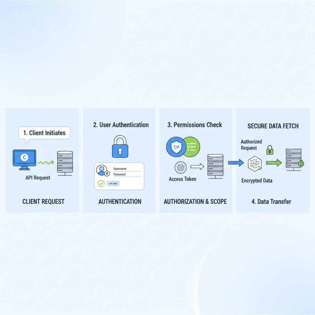secure API data fetch authorization interface