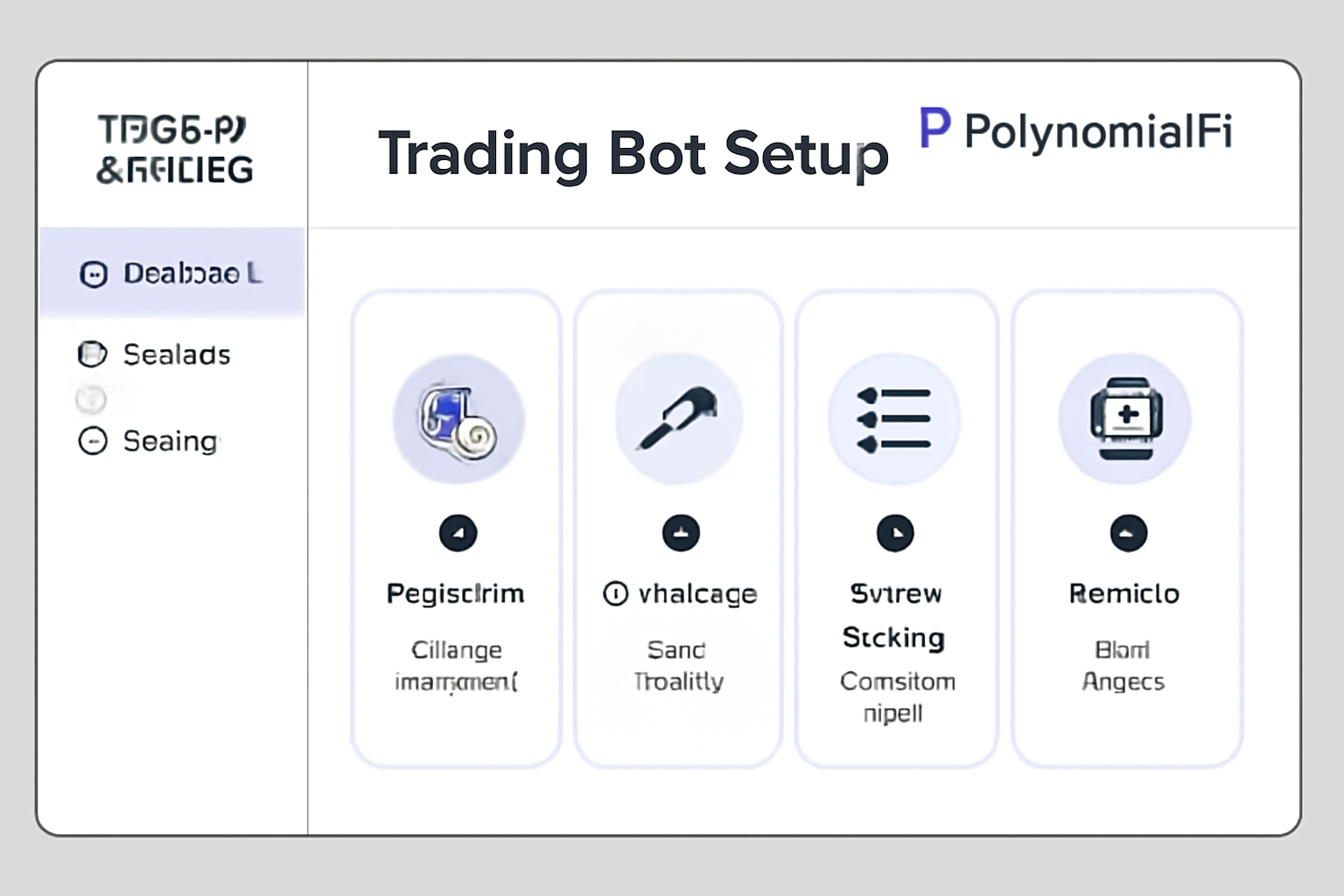 /trading dashboard polynomialfi modern ui trading bot setup screen