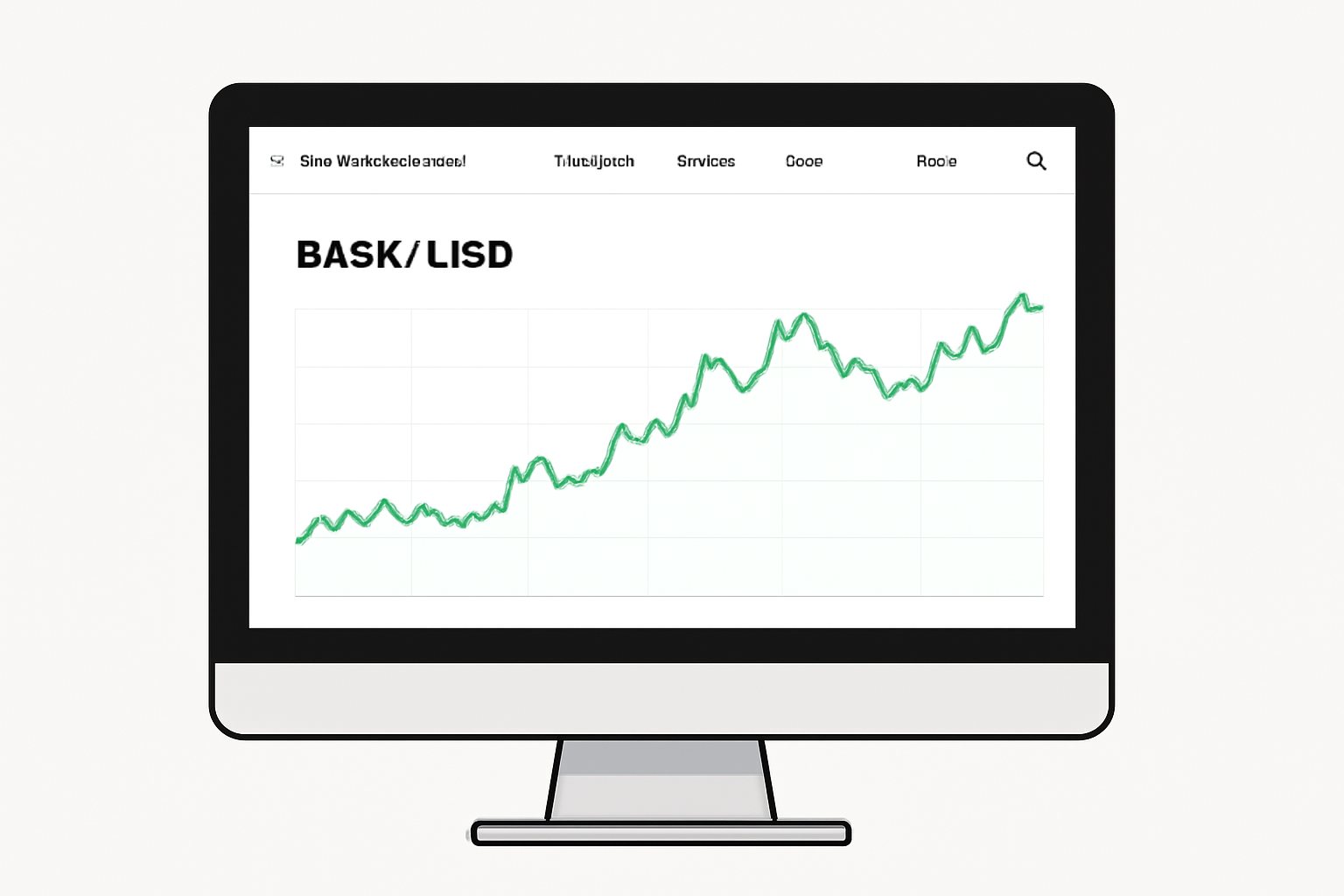 A computer screen displaying a BASE/USD price chart on a free crypto analytics platform, clean interface, clear price lines, modern UI.