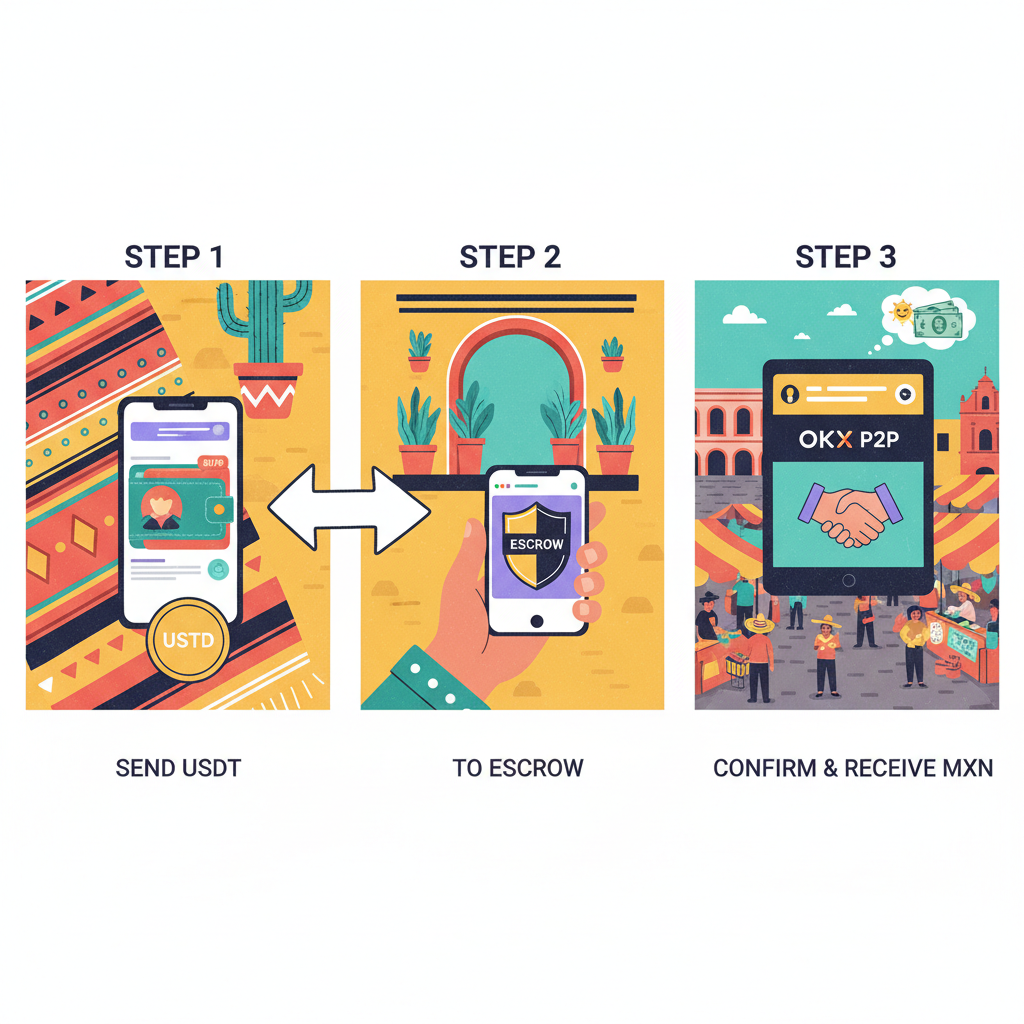 crypto wallet transfer usdt to escrow okx p2p mexico style realistic