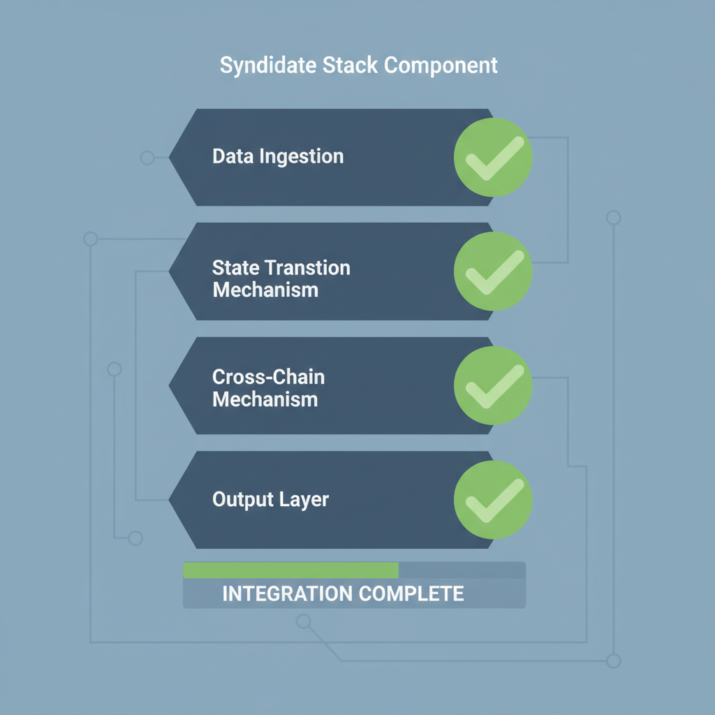appchain integration testing dashboard, Syndicate stack components, green checkmarks