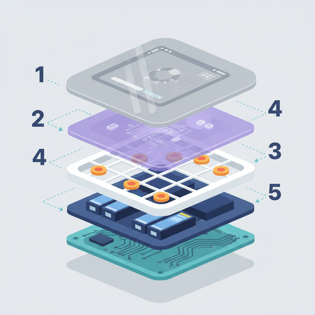 detailed product image with layered textures shadows and reflections