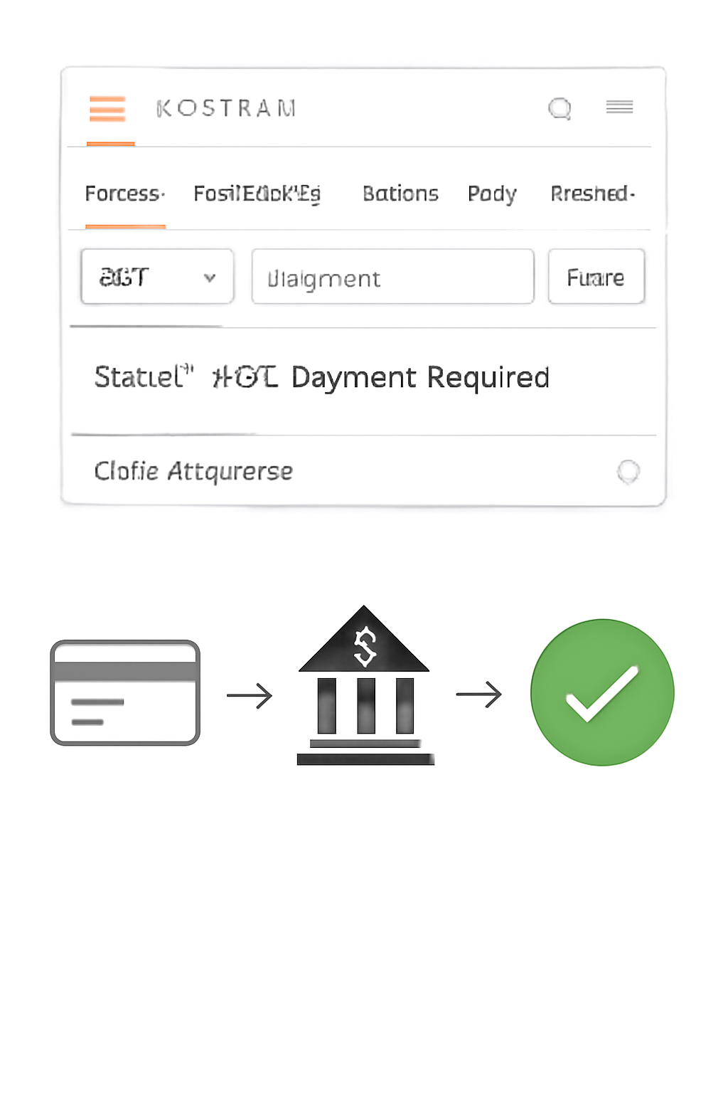 Postman interface testing API endpoint with 402 response, payment flow diagram, green checkmark on success, clean UI