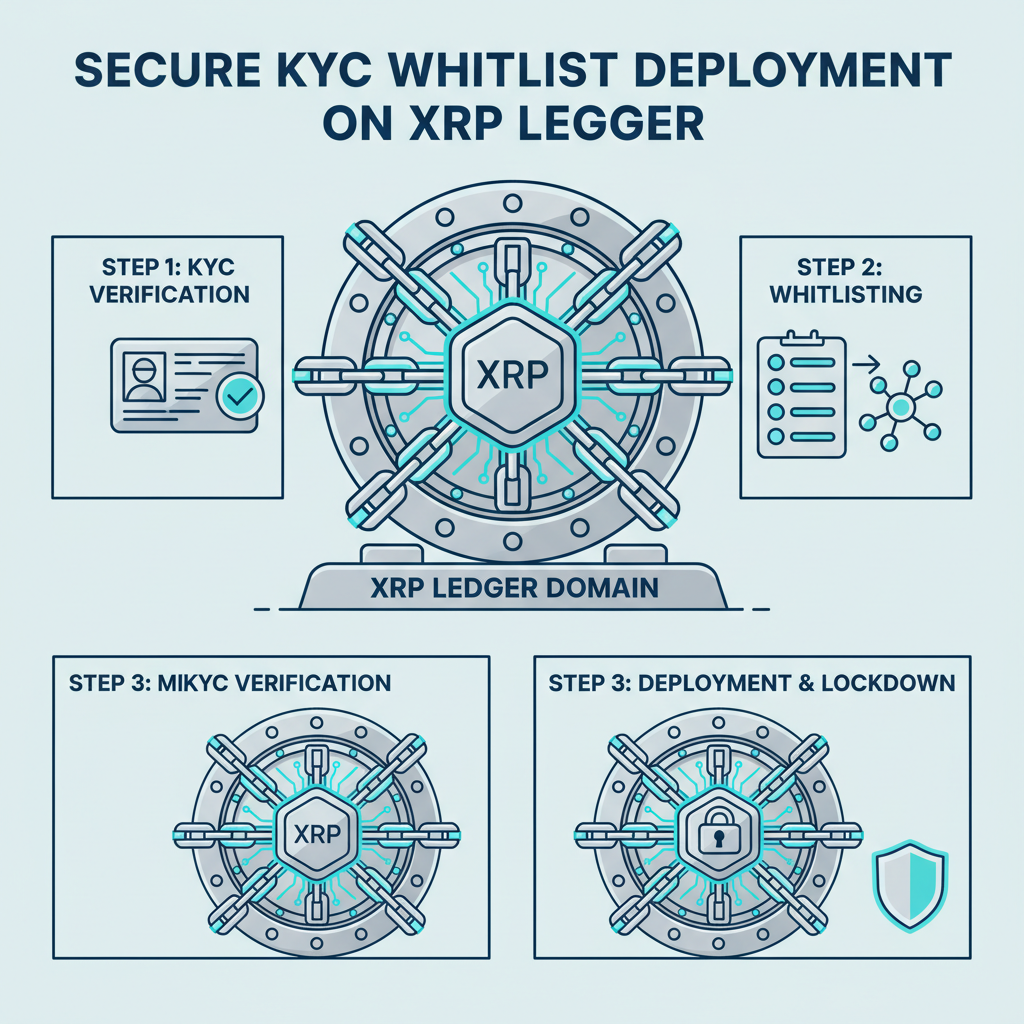 secure KYC whitelist deployment on XRP Ledger domain, vault door locking with blockchain chains