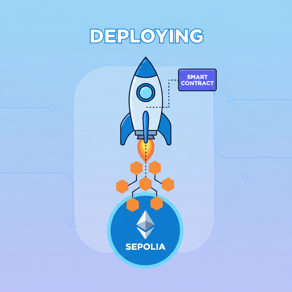 rocket deploying smart contract to Ethereum Sepolia testnet