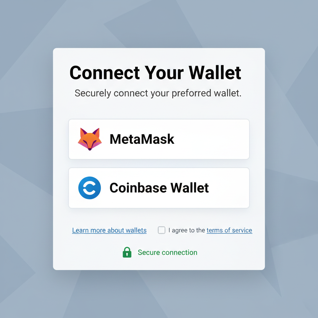 Base Bridge wallet connection modal, MetaMask or Coinbase Wallet options, secure connection prompt