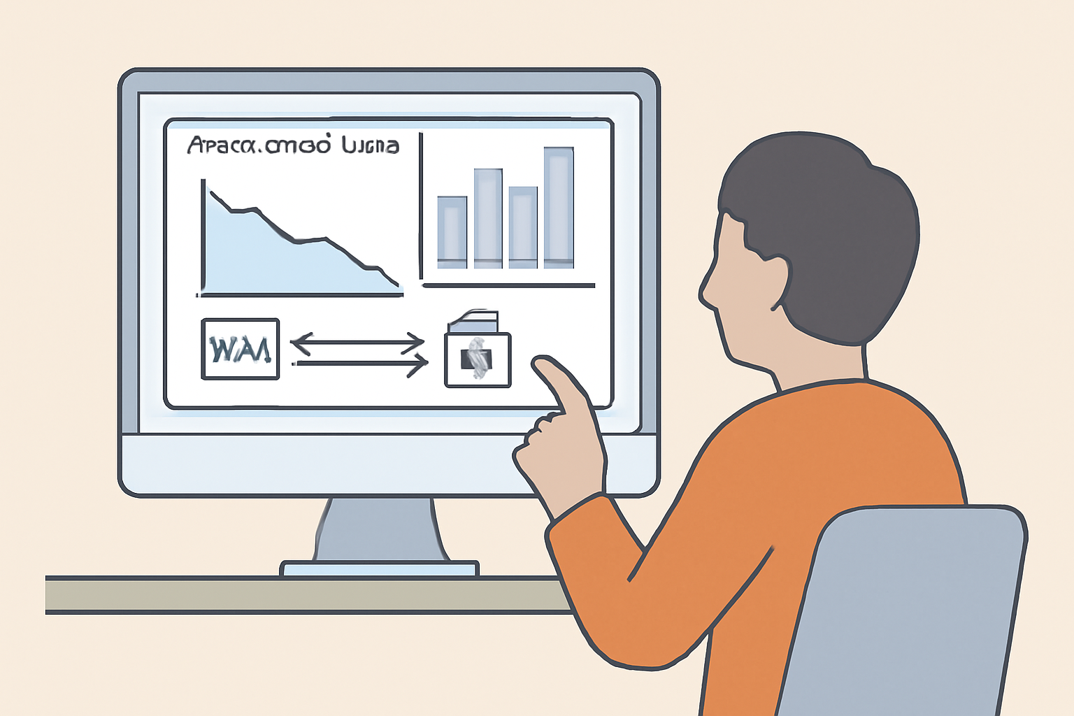 A user checking a dashboard with charts showing impermanent loss, and moving funds between pools and vaults.