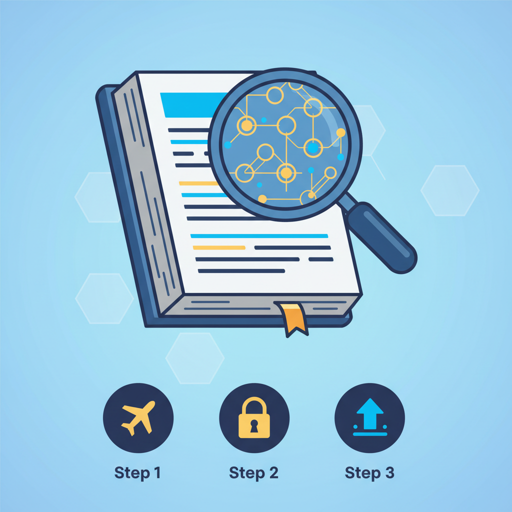 airplane loyalty points ledger under magnifying glass, futuristic blockchain glow, vibrant blues and golds