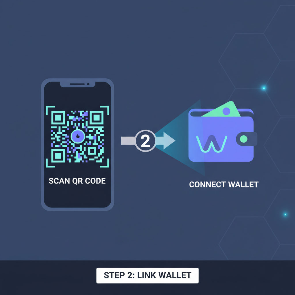 qr code scanning wallet connection esports betting app dark mode