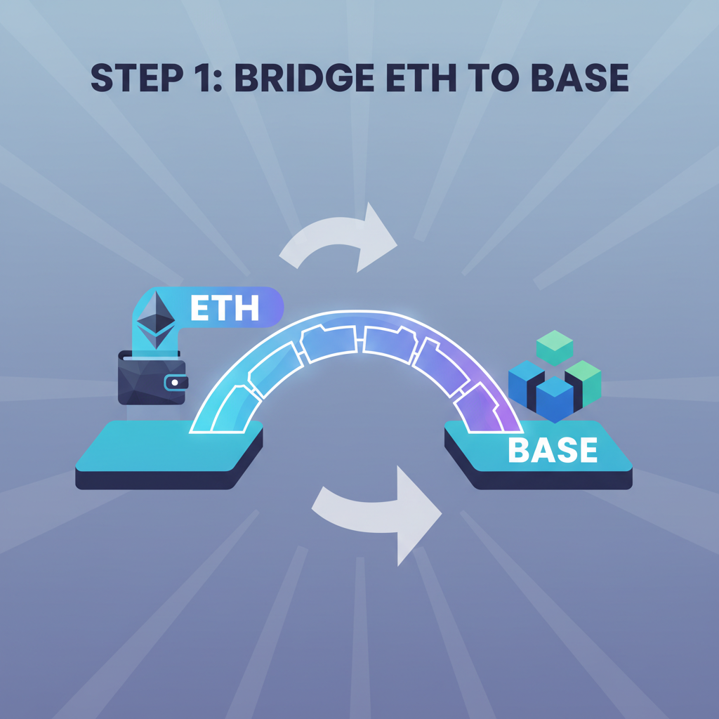 /imagine wallet bridging ETH to Base chain glowing bridge