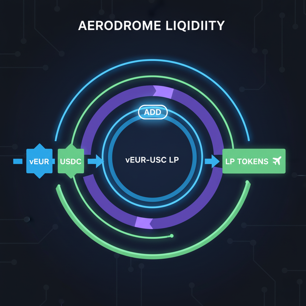 /imagine liquidity pool addition on Aerodrome glowing pools