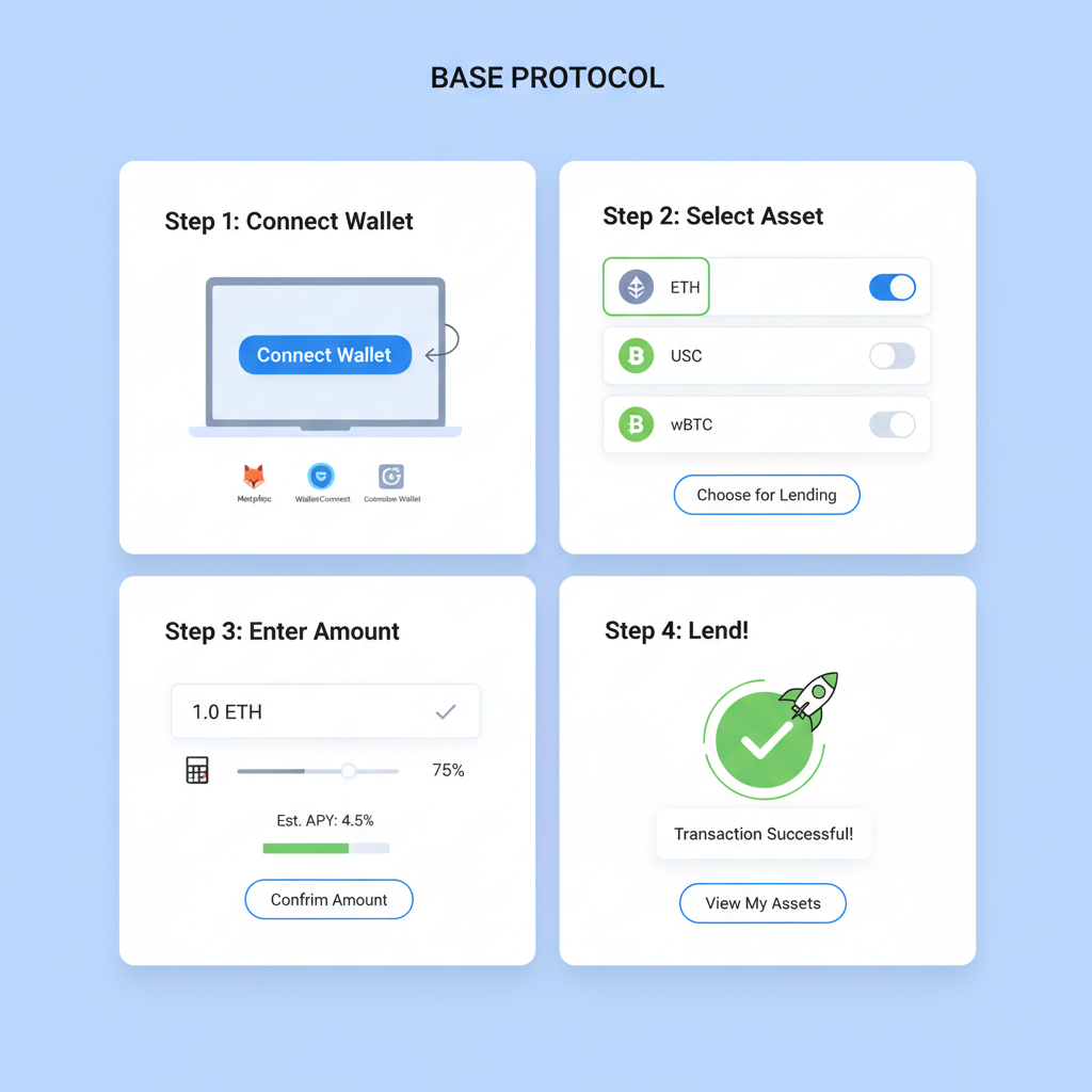 /imagine lending assets on Base protocol dashboard