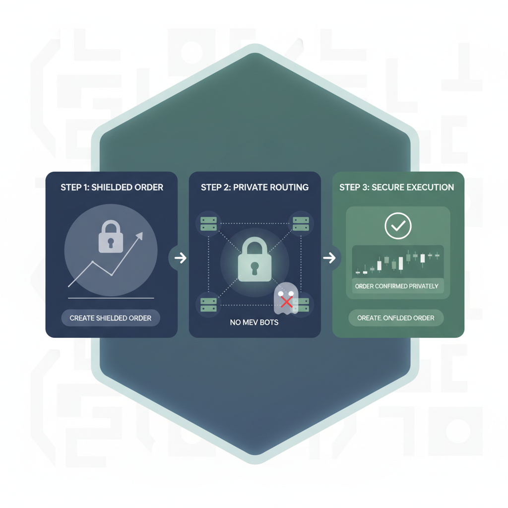 secure private trading dashboard with shielded orders and no MEV bots