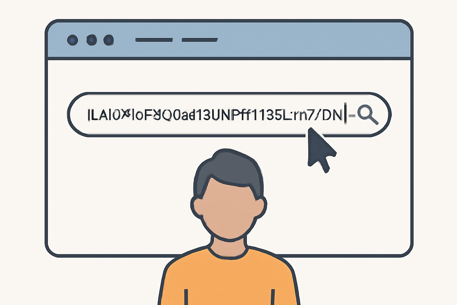 A user pasting a wallet address into a search bar on a website, with a cursor and address visible.