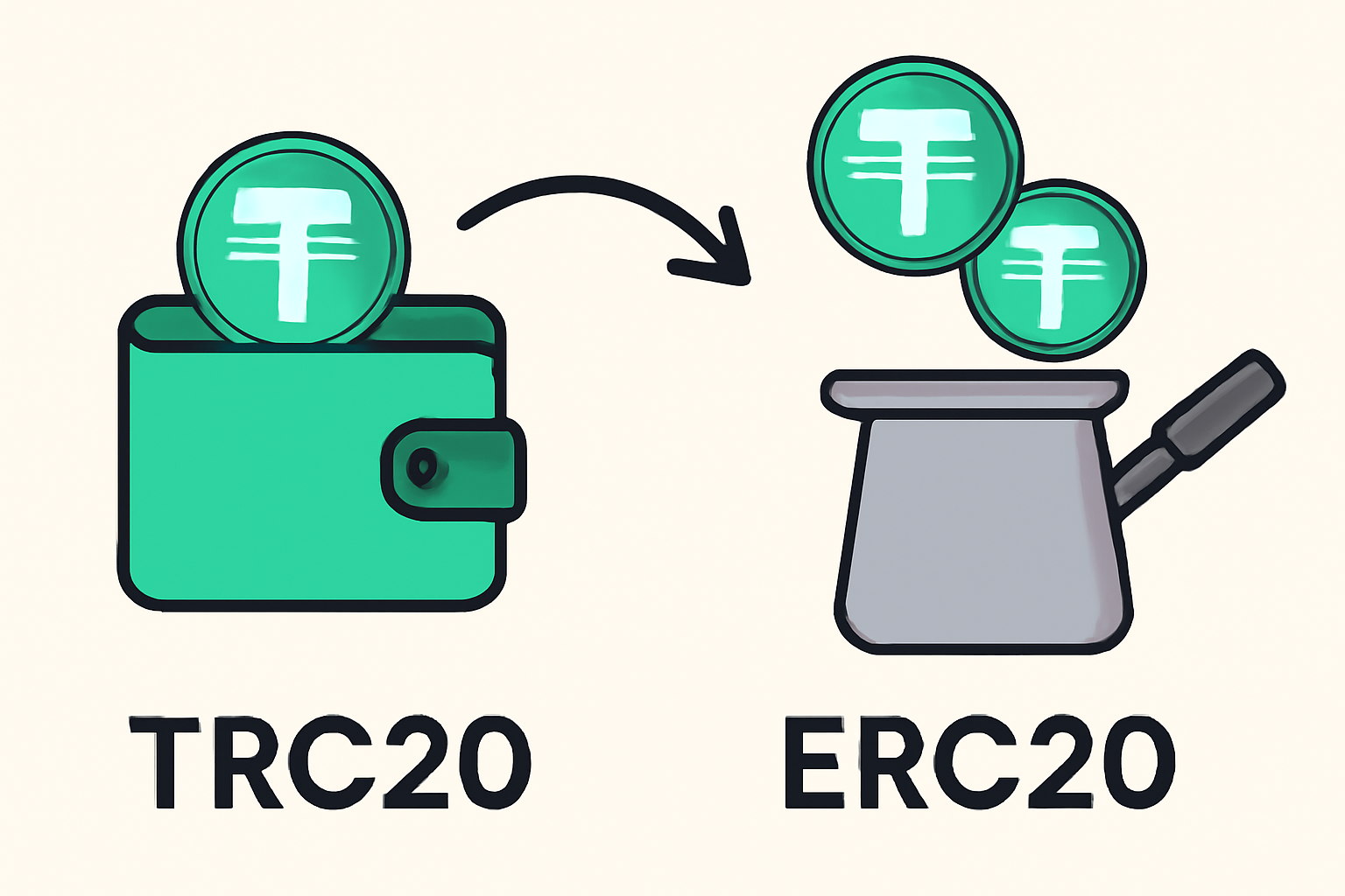 wallet depositing USDT coins into mixer on TRC20 ERC20 chains