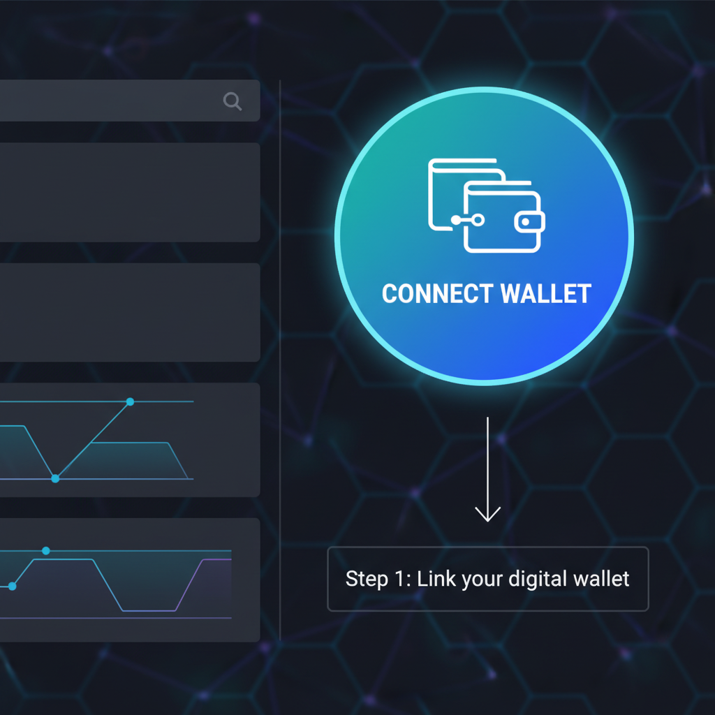 wallet connect button on Carbon Terminal DEX dashboard sleek design