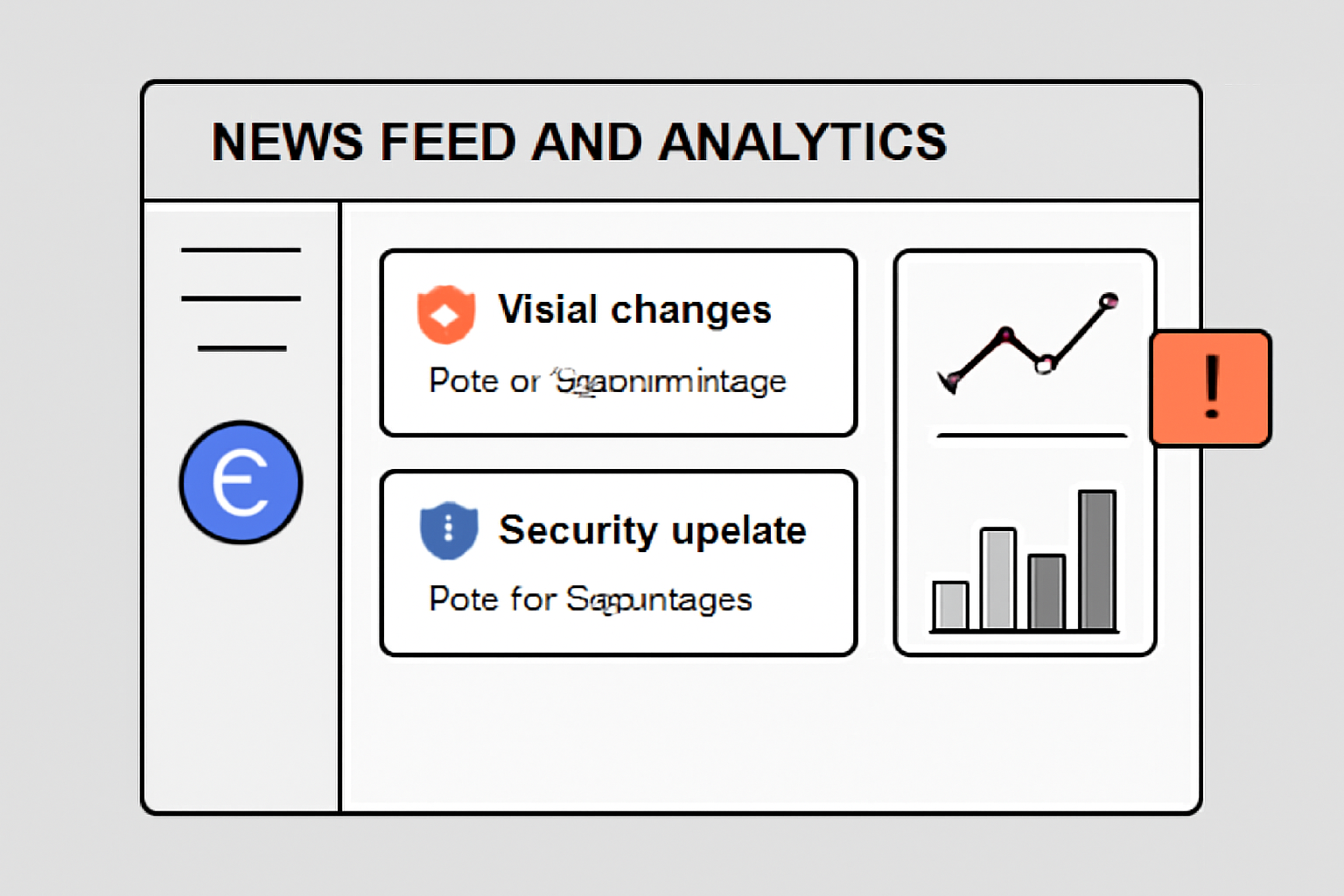 A news feed and analytics dashboard with alerts on yield changes and security updates for EigenLayer.