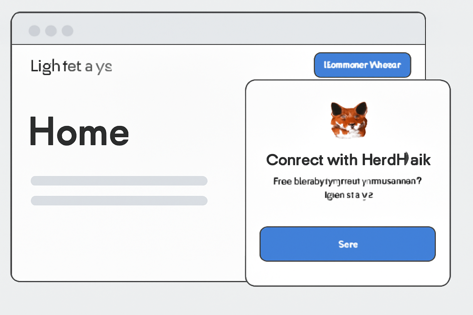 A user interface showing the Lighter_xyz homepage with a 'Connect Wallet' button, and a MetaMask pop-up for wallet connection.