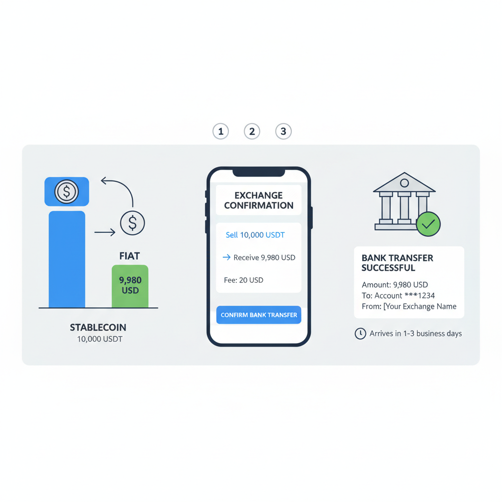 stablecoin to fiat conversion graph, bank transfer confirmation