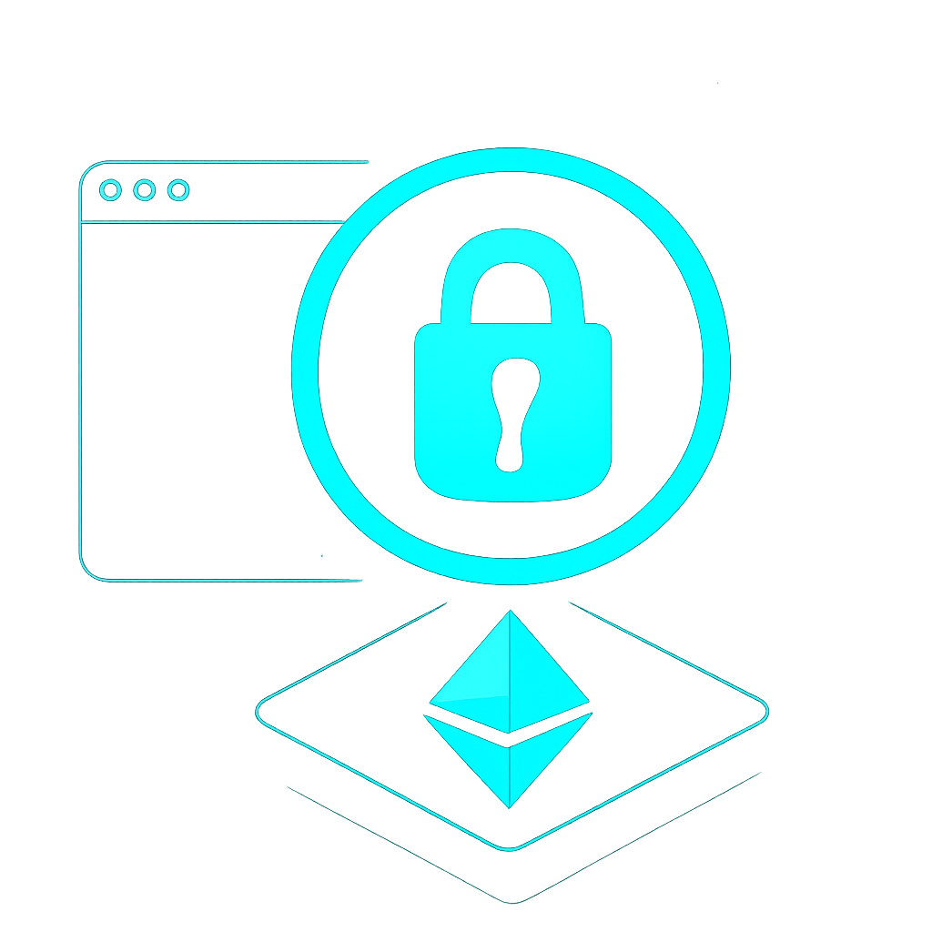minting glowing soulbound NFT badge on ethereum, non-transferable lock icon, futuristic