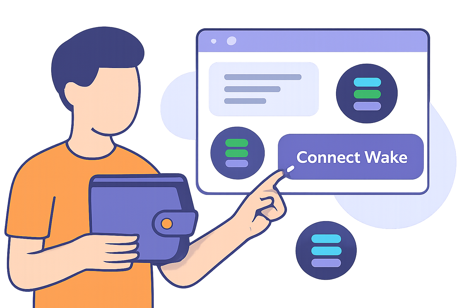 A user connecting a digital wallet to a modern crypto platform interface, with Solana logos and a clear 'Connect Wallet' button.