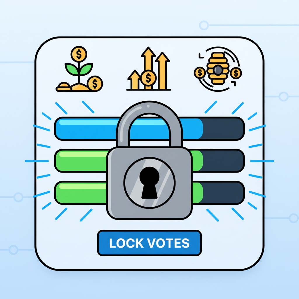 vote lock mechanism with power bars maxed and yield icons