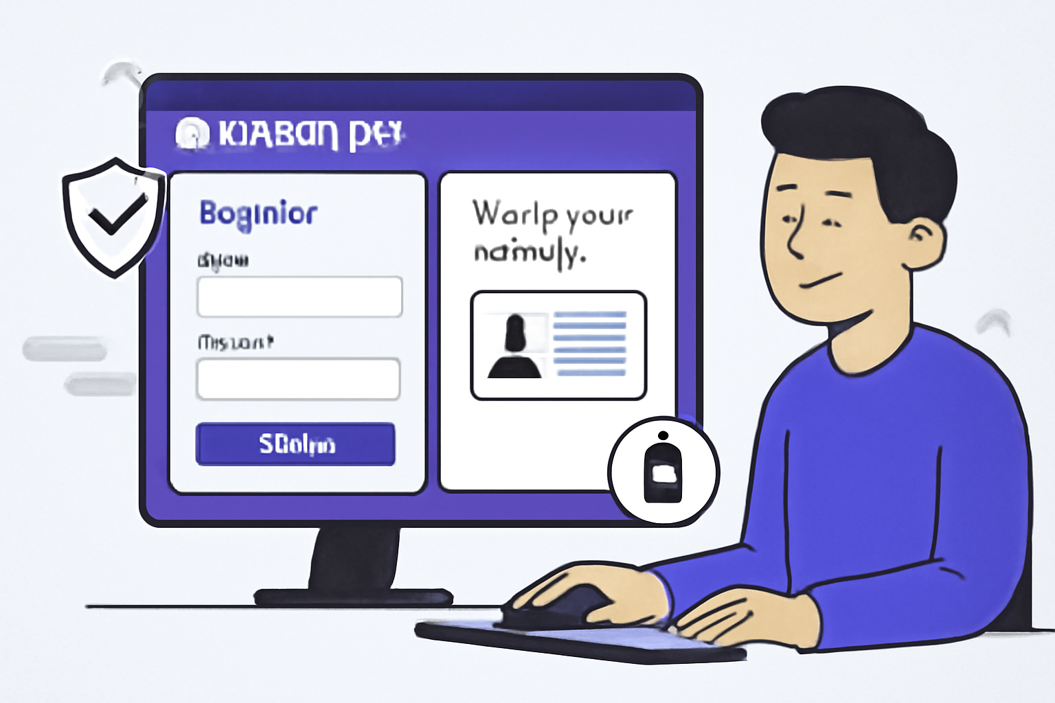A user completing registration and identity verification on the Kraken Pro website, with a focus on security and digital assets.