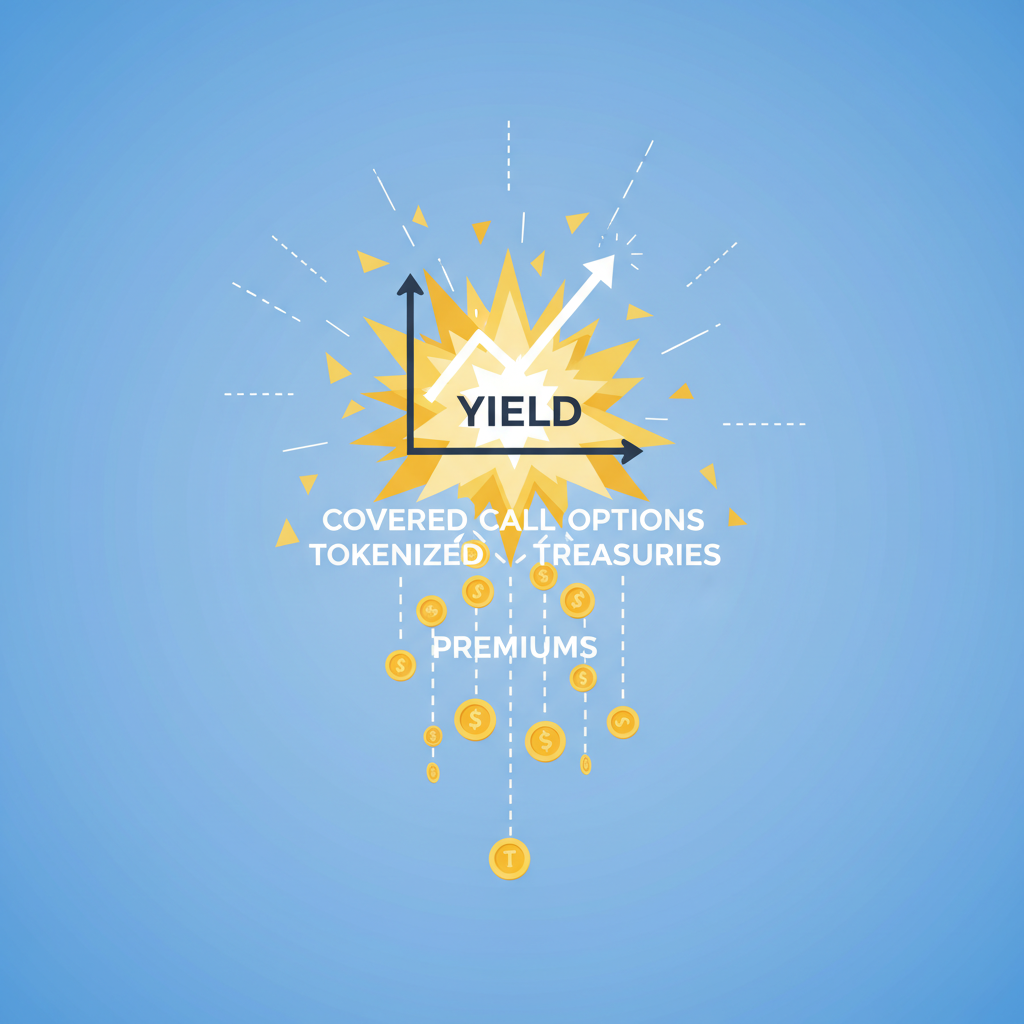 exploding yield charts covered call options on tokenized Treasuries premiums raining