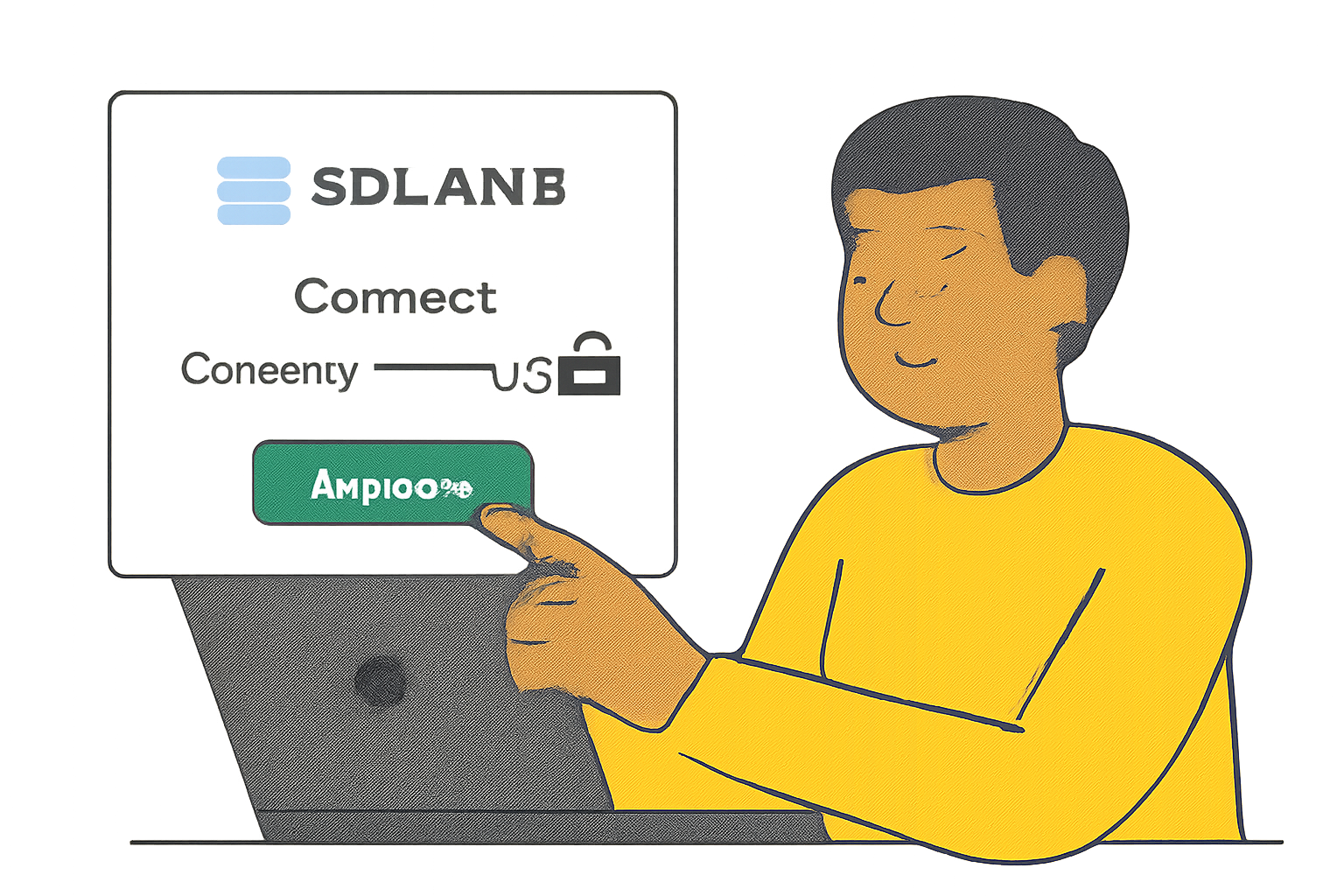 A user approving a connection between their Solana wallet and a lending dApp, with a green security lock icon.