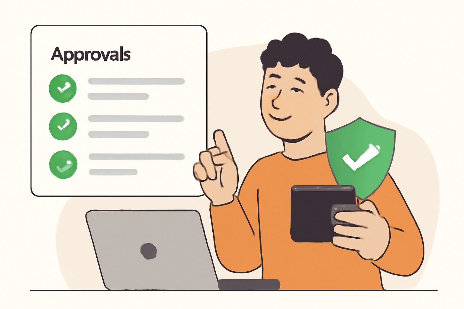 A refreshed dashboard with a clean list, showing only necessary approvals and a satisfied user verifying their wallet security.