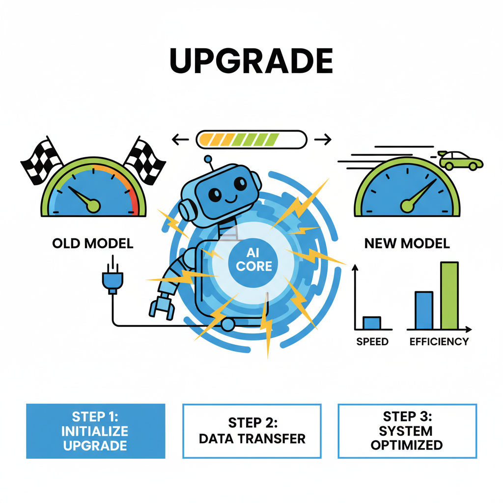 Speedometer racing, AI bot upgrading with lightning effects, performance charts