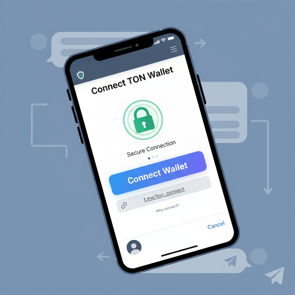 TON wallet connection screen Telegram mini app secure link