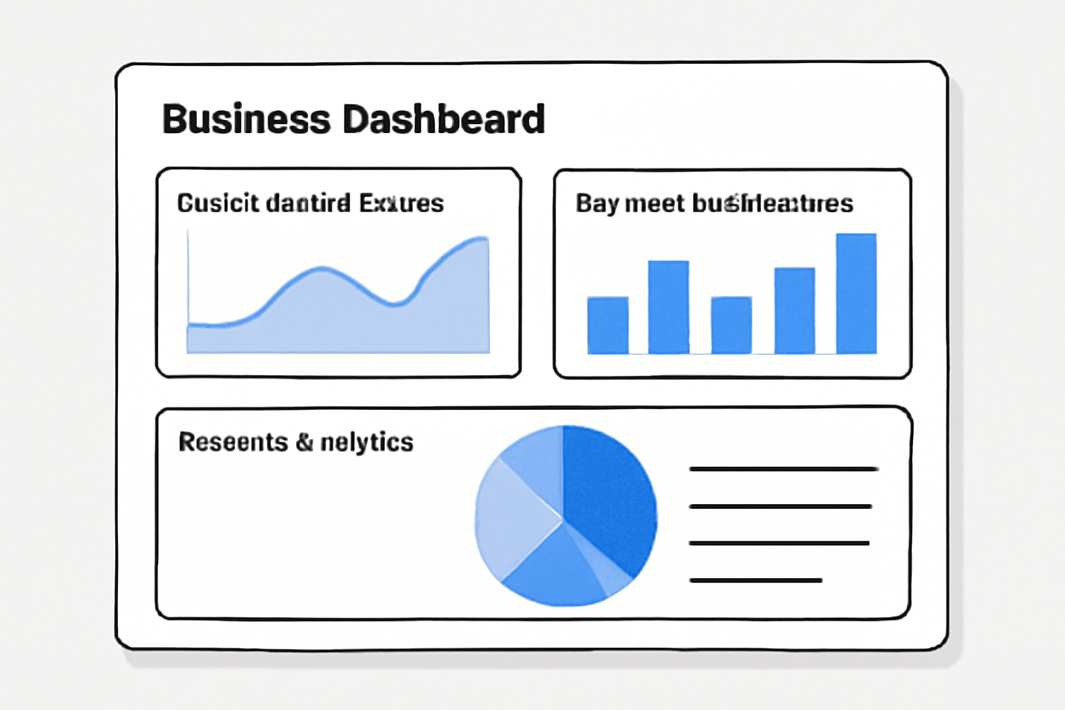 A business dashboard displaying graphs of active subscriptions, payment notifications, and revenue analytics