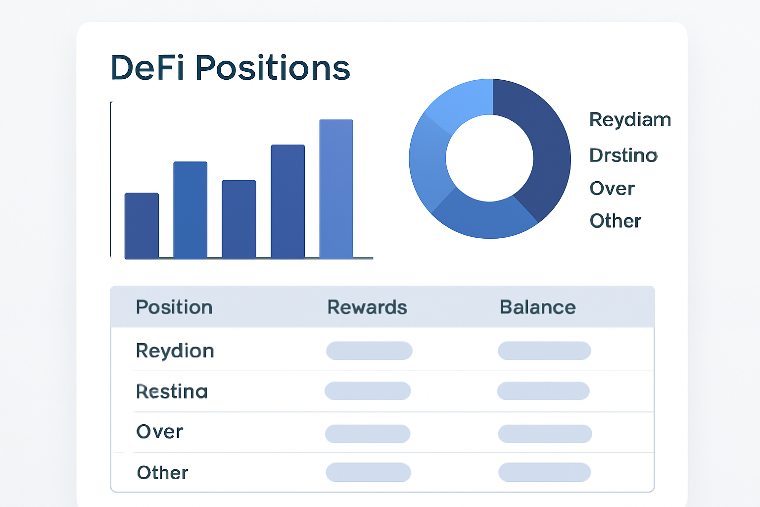 A dashboard view with charts and lists showing DeFi positions in Raydium, Kamino, Orca, and other Solana projects, with rewards and balances visible.