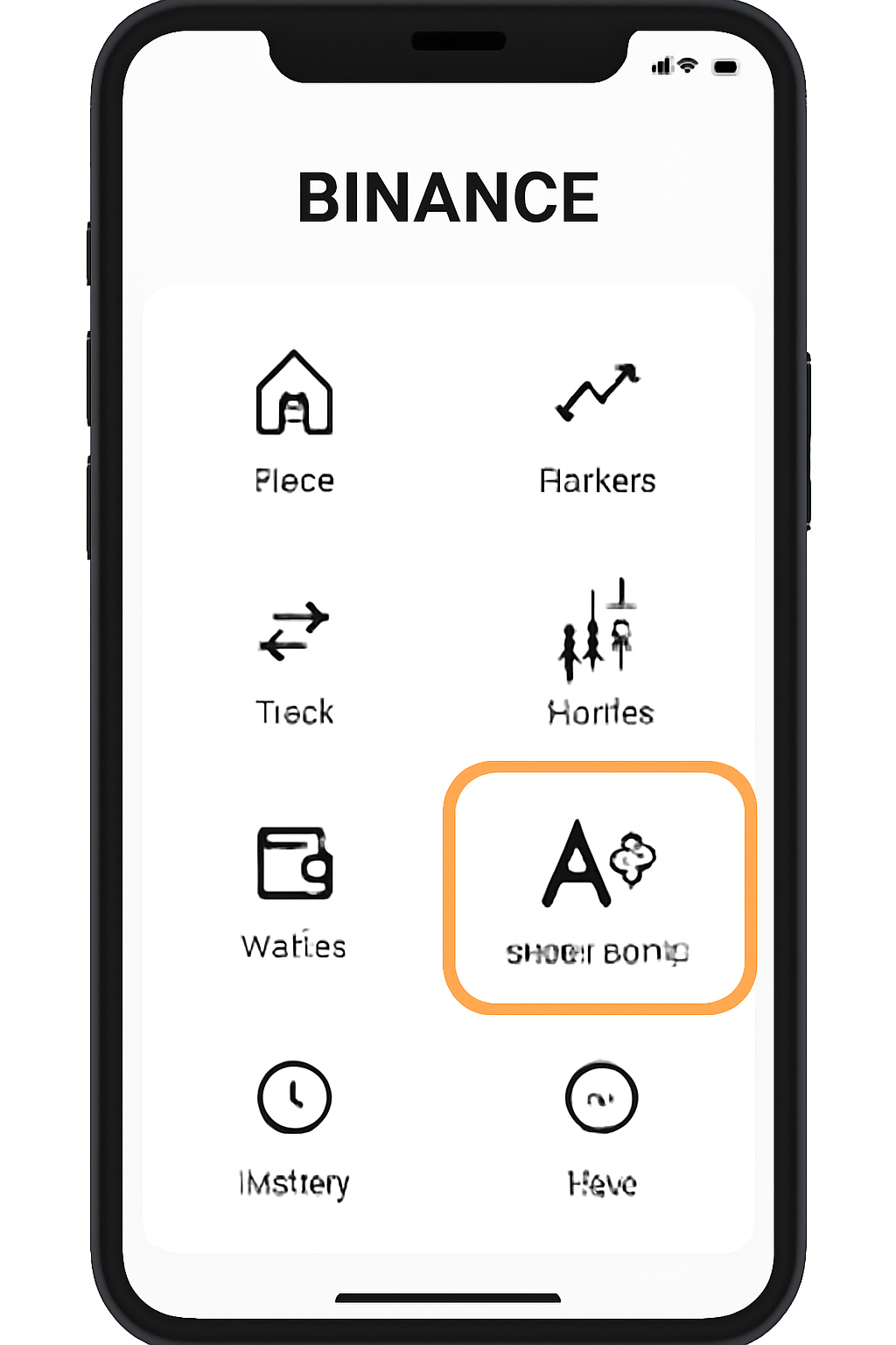 Binance app menu with 'Alpha Points' option highlighted, clear dashboard layout