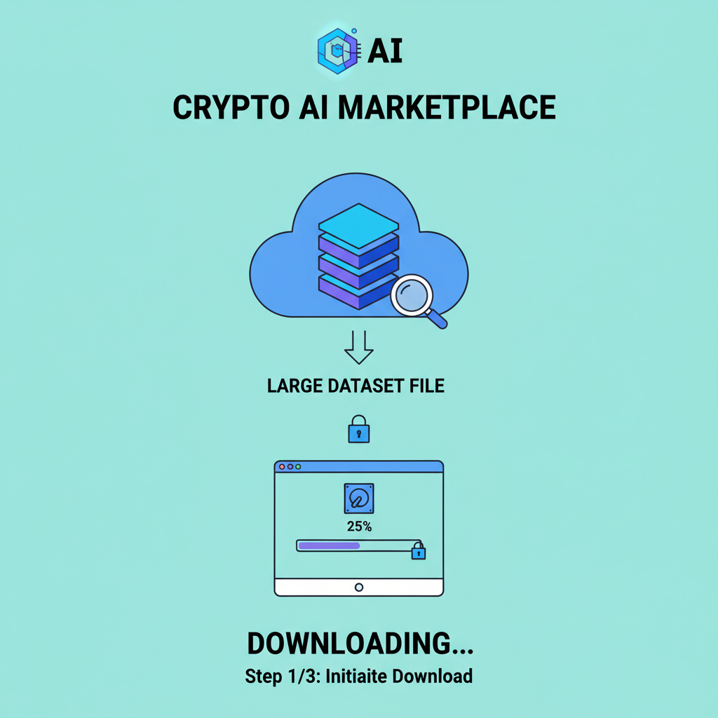 downloading large dataset file from crypto AI marketplace