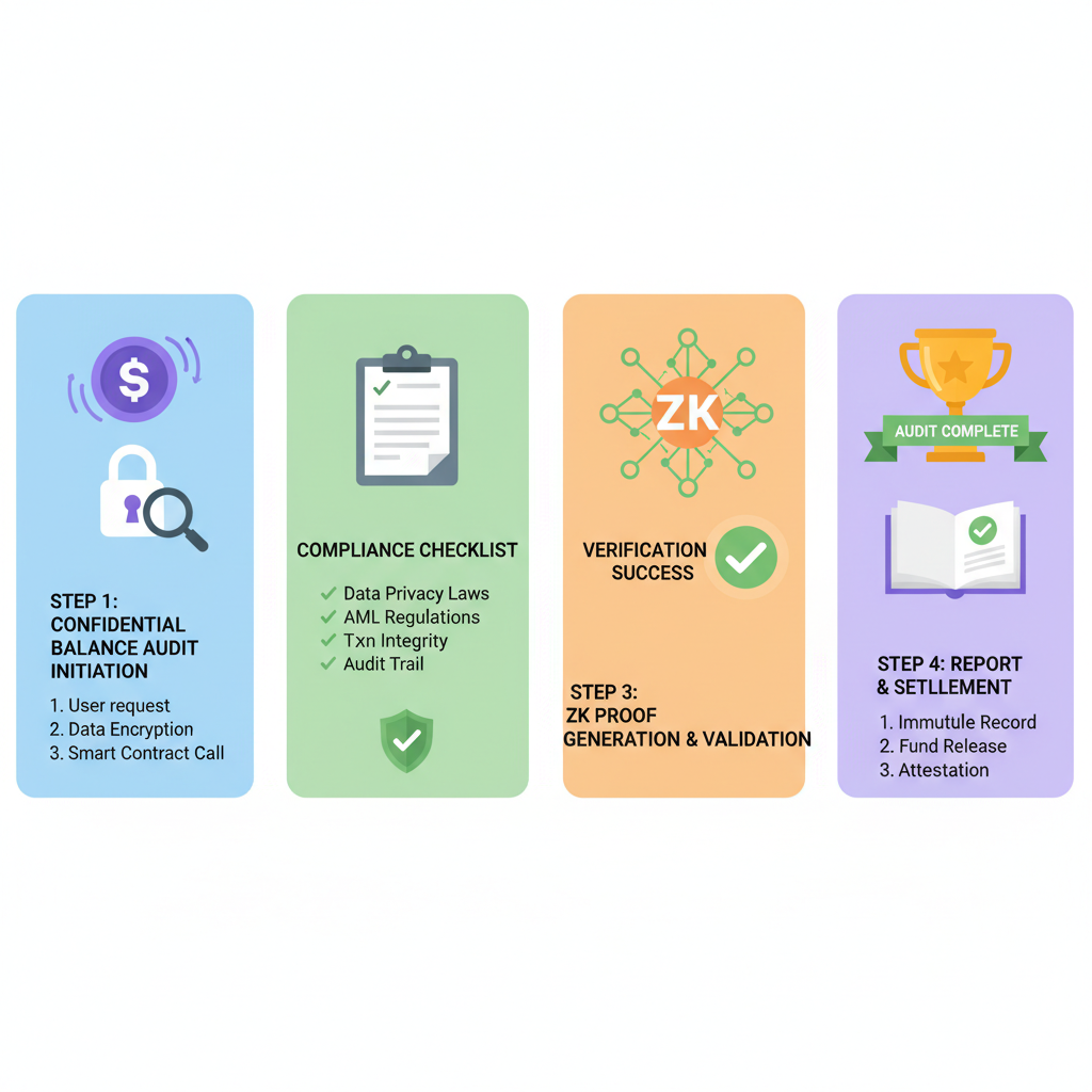 Solana confidential balance audit process, compliance checklist, ZK verification success