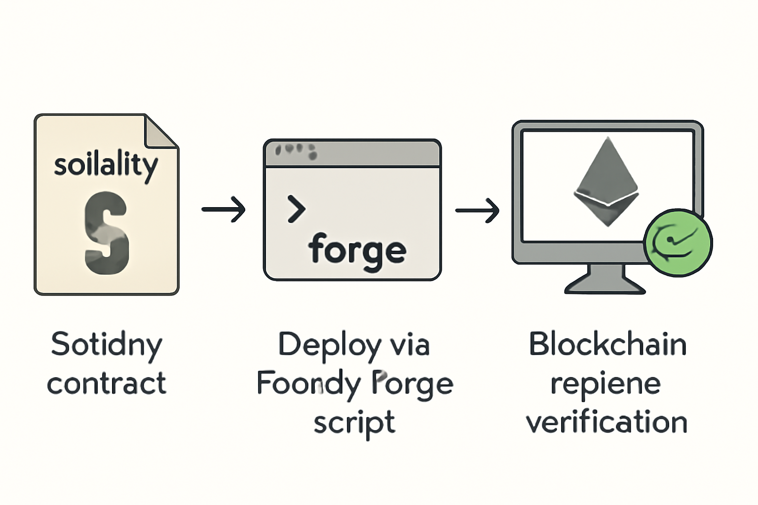 deploying solidity contract to ethereum via foundry forge script, blockchain explorer verification