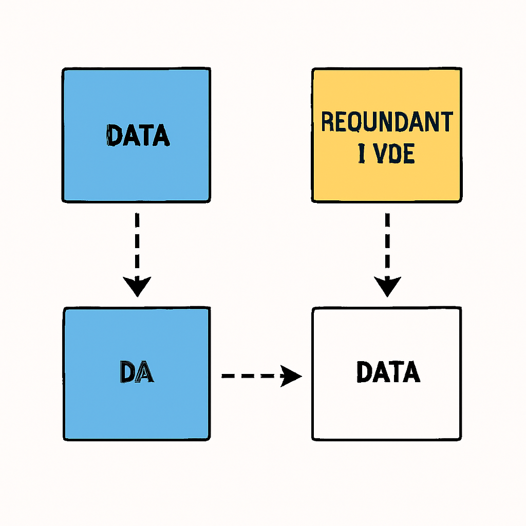 visual of data blocks with redundant pieces being reconstructed from partial data