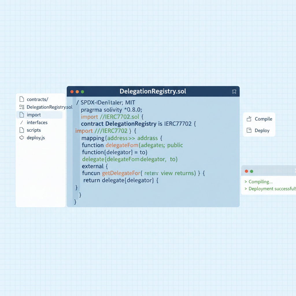 solidity code editor with eip-7702 delegation contract