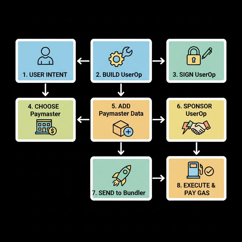 code snippet building useroperation for erc4337 paymaster
