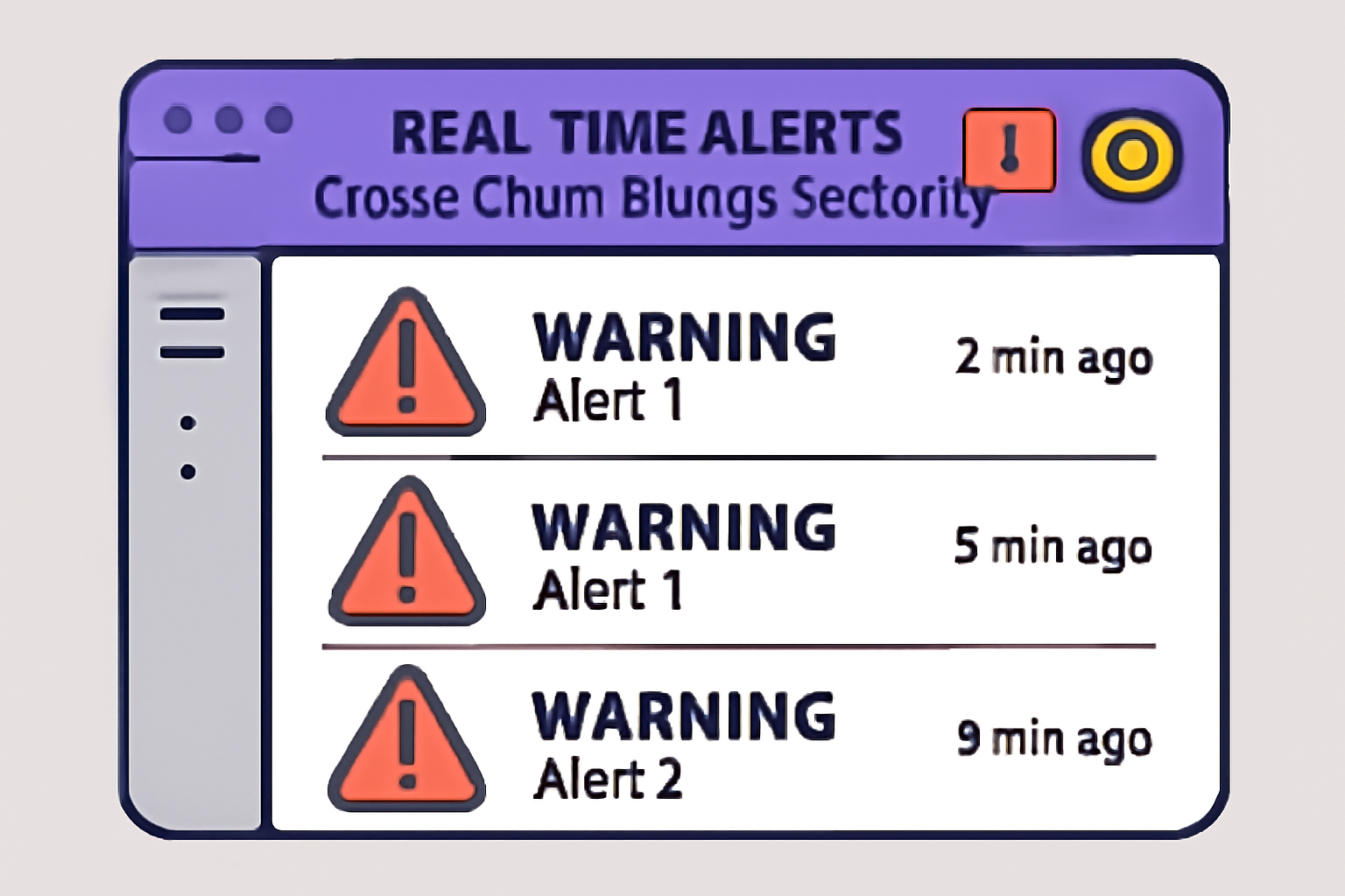 dashboard showing real-time alerts for cross-chain bridge security with warning signals