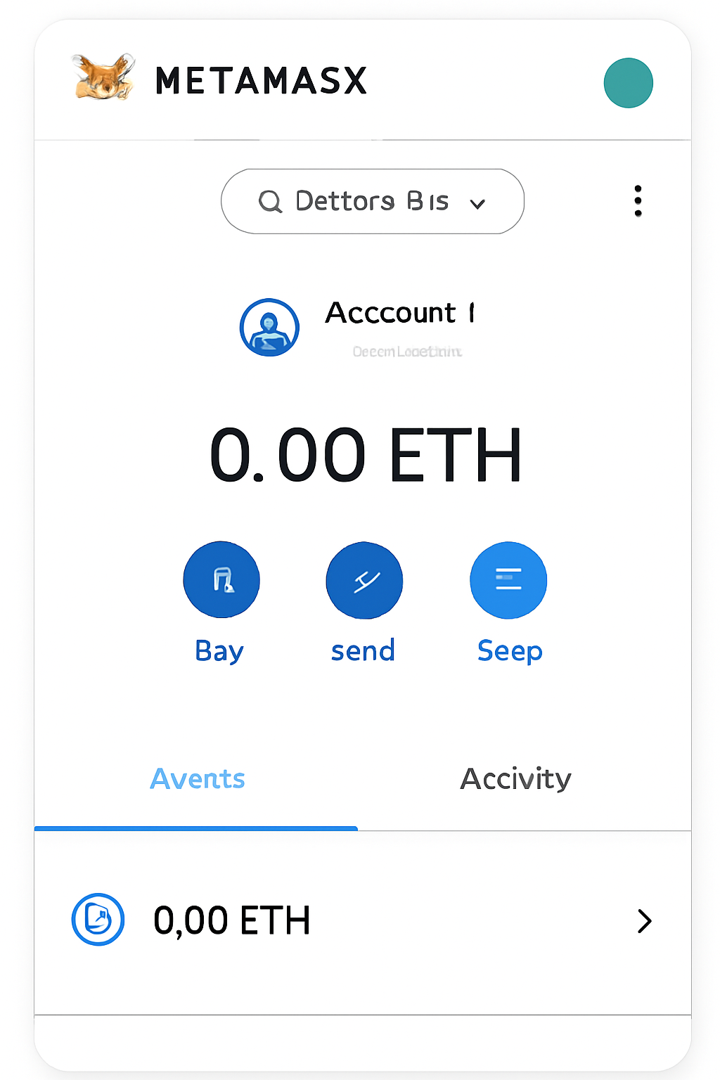 MetaMask wallet interface connected to zkSync Era network, clean UI screenshot style