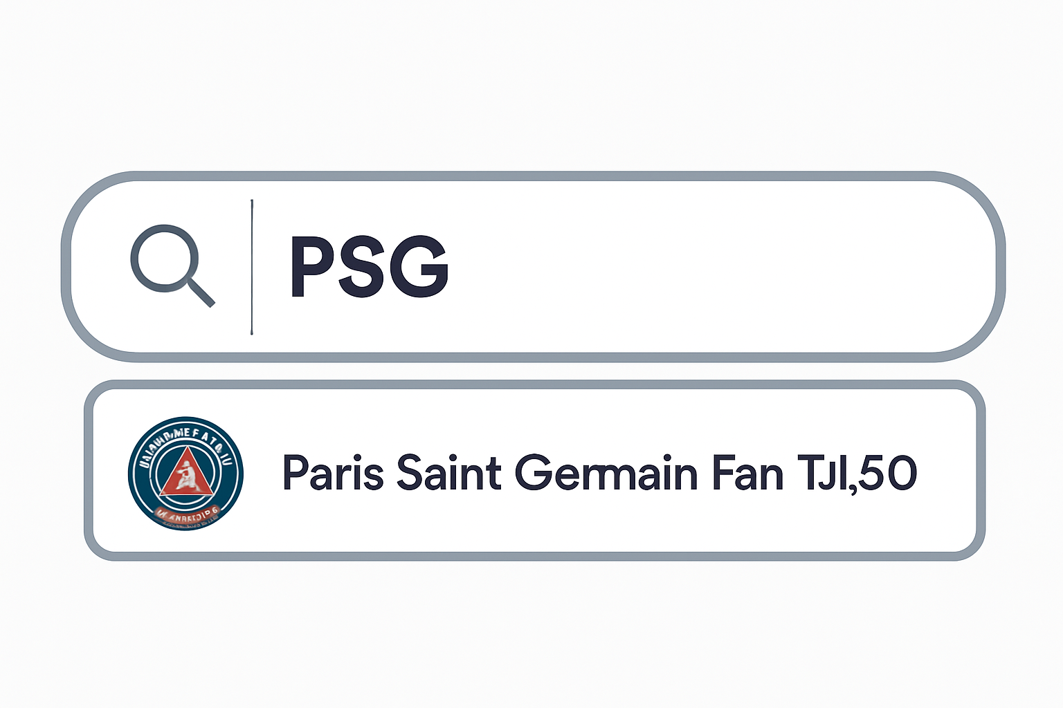 A search bar with 'PSG' entered, showing the Paris Saint-Germain Fan Token and its current price of $1.50.