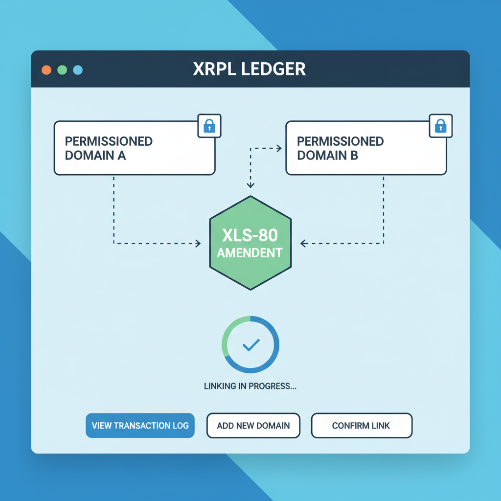 XRPL ledger interface linking permissioned domains with XLS-80 amendment
