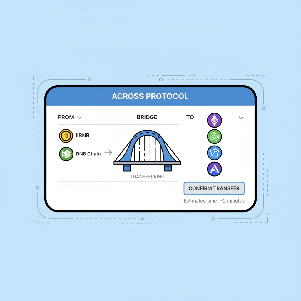 cross-chain bridge interface Across Protocol transferring liBNB from BNB Chain to Ethereum Solana Polygon Arbitrum