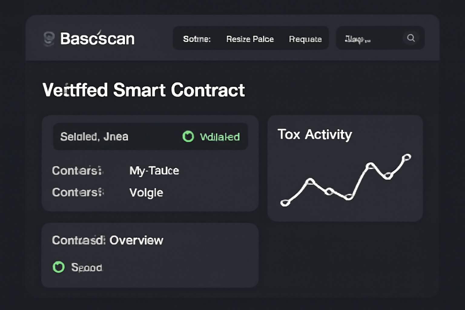 Basescan explorer interface showing verified smart contract details, audit checkmarks, transaction graph, dark mode UI