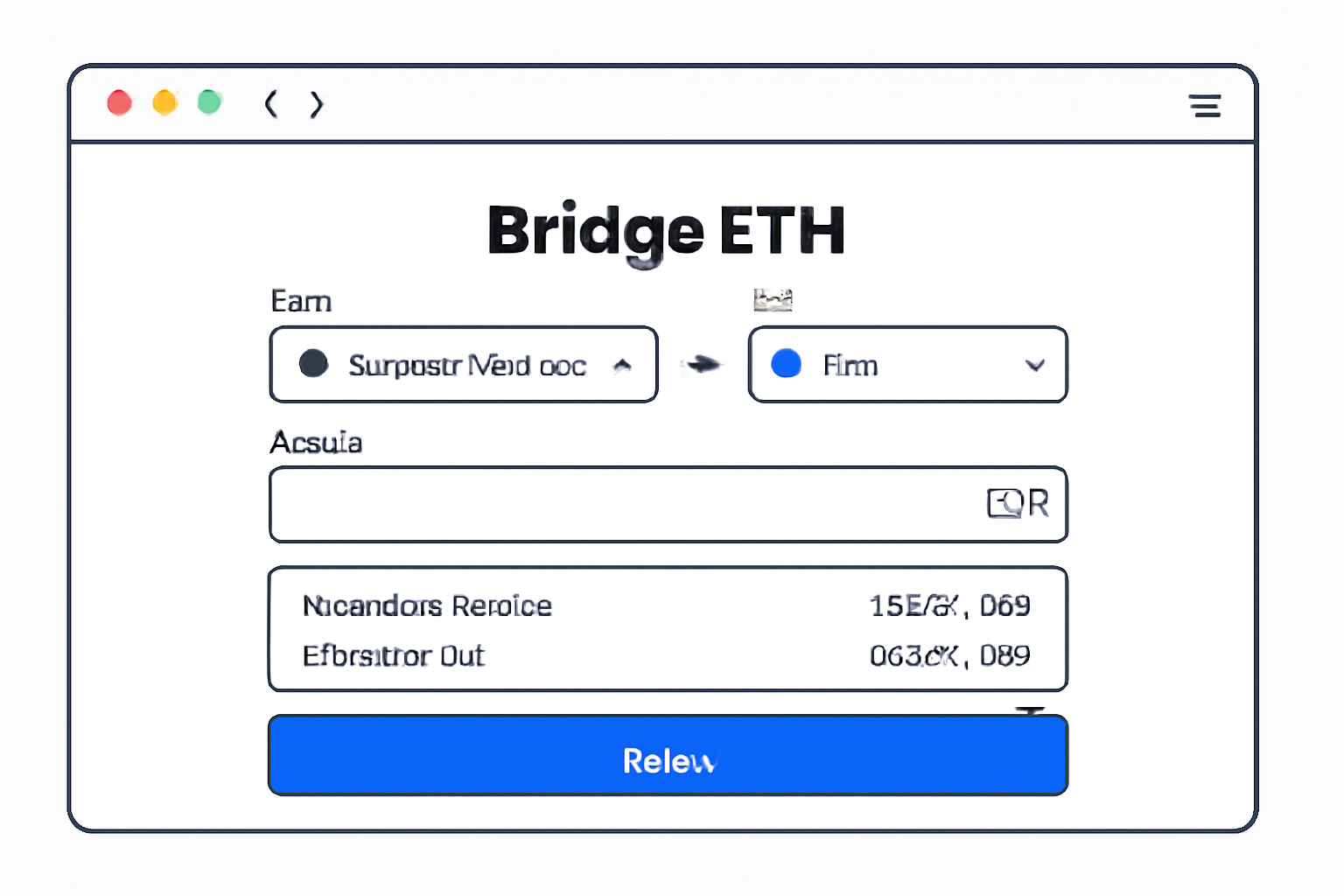 A web interface showing the process of bridging ETH from Ethereum mainnet to Base, with network selection and transaction details.